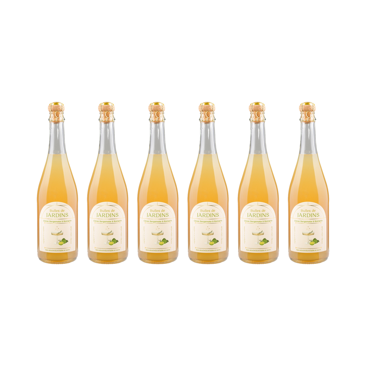 Bergamotte Rosmarin Sparkling alkoholfrei – 6× 700 ml