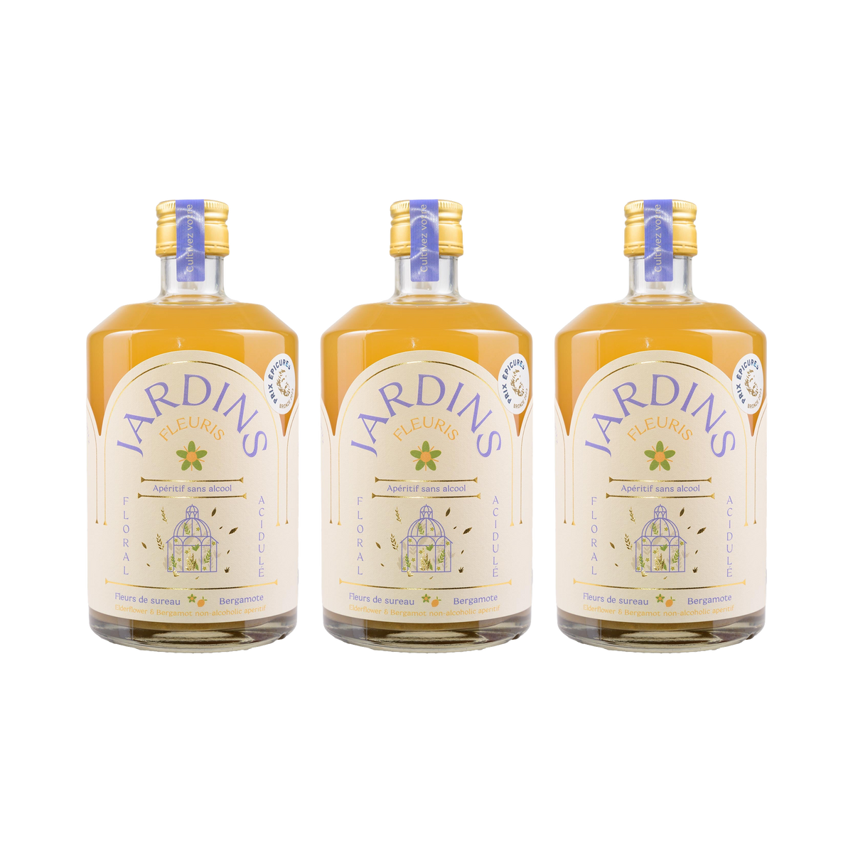 Fleuris – Holunderblüte Bergamotte – 700ml – 3× 700 ml