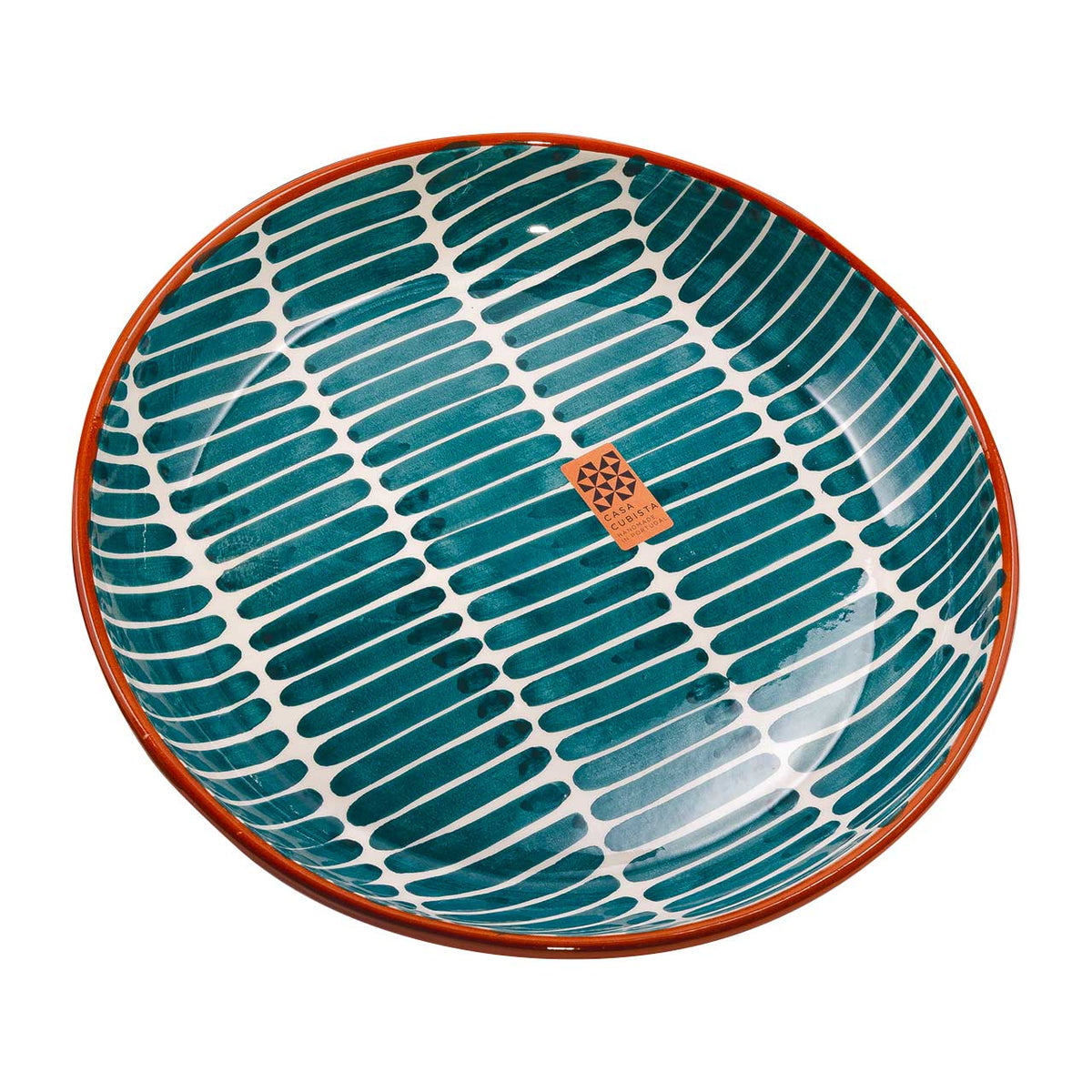 Keramikschale groß dash teal