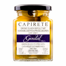 Capirete Gordal Oliven mit Moosbeeren