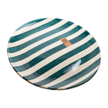 Casa Cubista Teller groß bold stripes teal