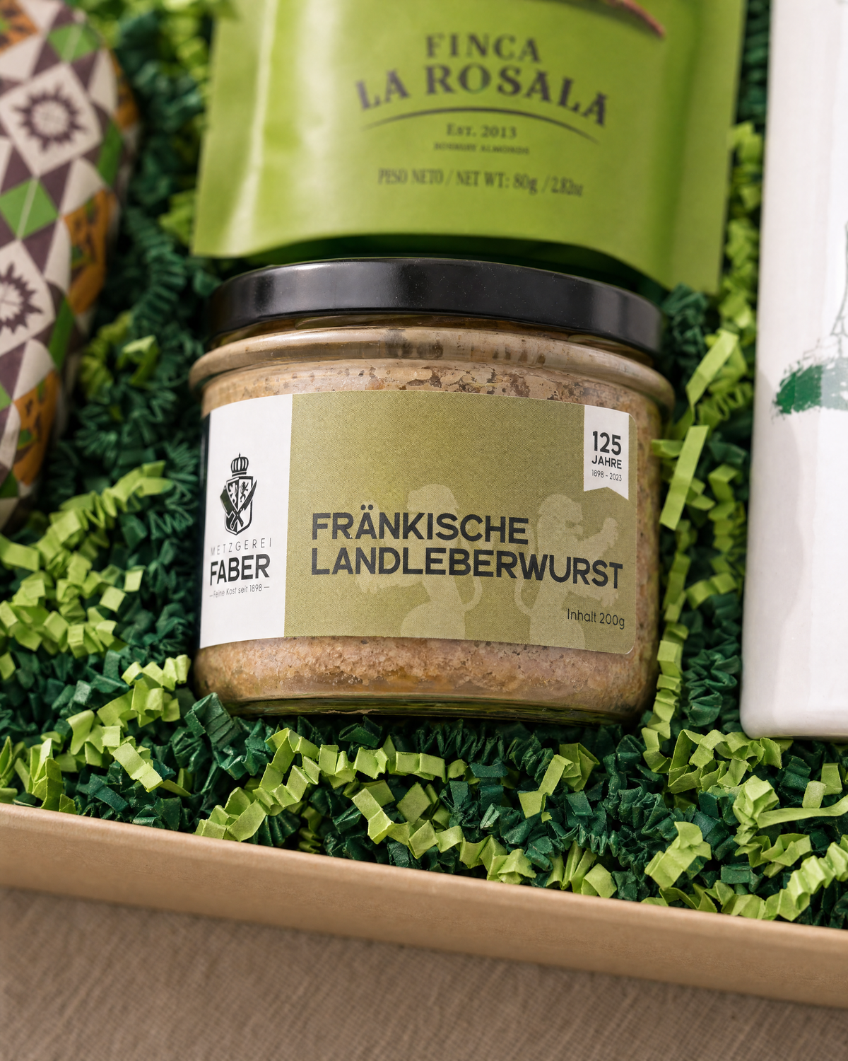 Faber Fränkische Landleberwurst im Glas in der Gourmetbox Wehmut & Wegbegleiter