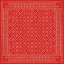 Ekelund Mitteldecke Attebladrose rot 80x80cm