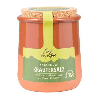 Kräutersalz im Keramiktopf