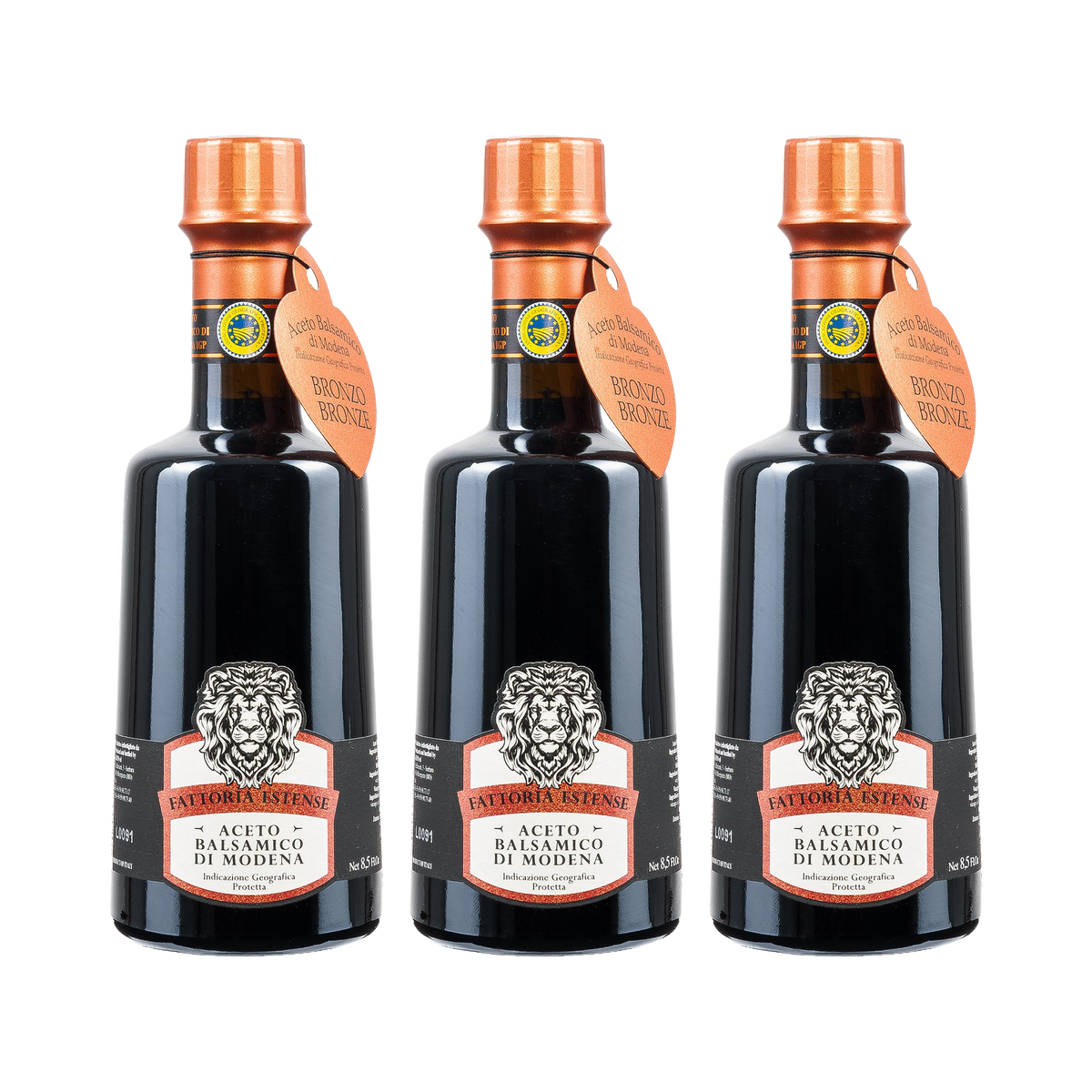 Aceto Balsamico di Modena IGP Bronze – 3× 250 ml