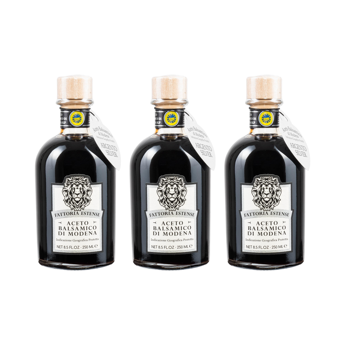 Aceto Balsamico di Modena IGP Silber – 3× 250 ml