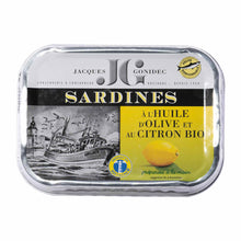 JG Jacques Gonidec Sardinen mit Zitrone in Bio-Olivenöl