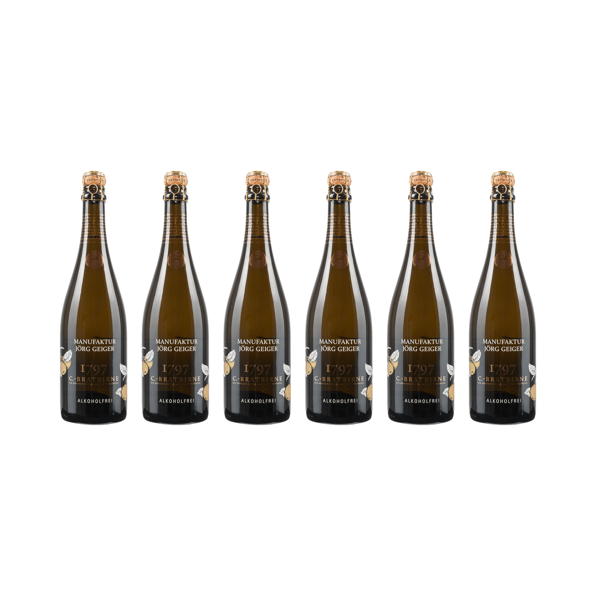 Champagner Bratbirne – alkoholfrei – 6× 750 ml