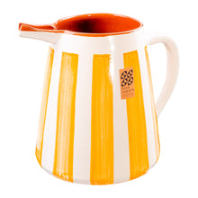 Keramikkrug 2l bold stripes tangerine