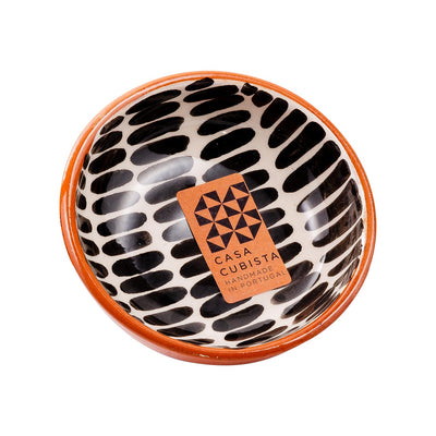 Ceramic bowl small – dash black