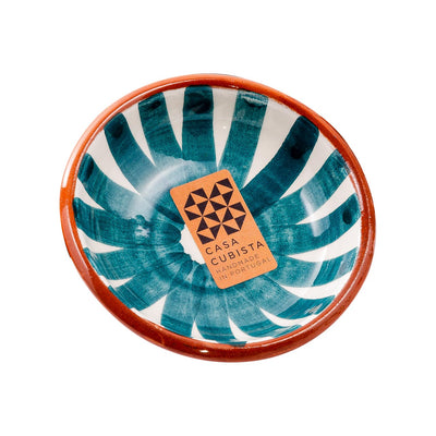 Small ceramic bowl – ray teal
