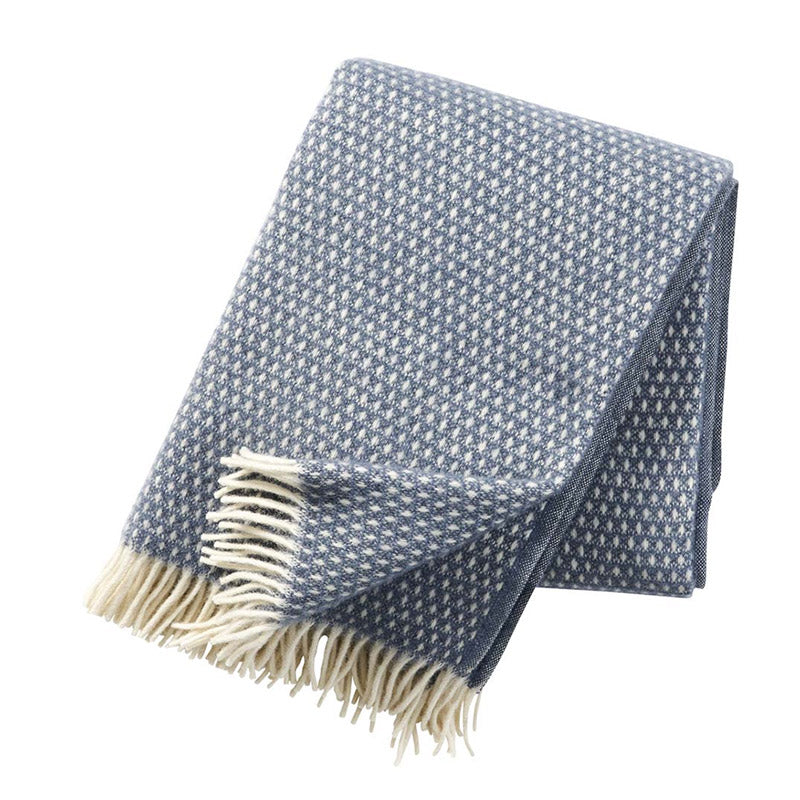 Klippan Wolldecke Knut smokey blue