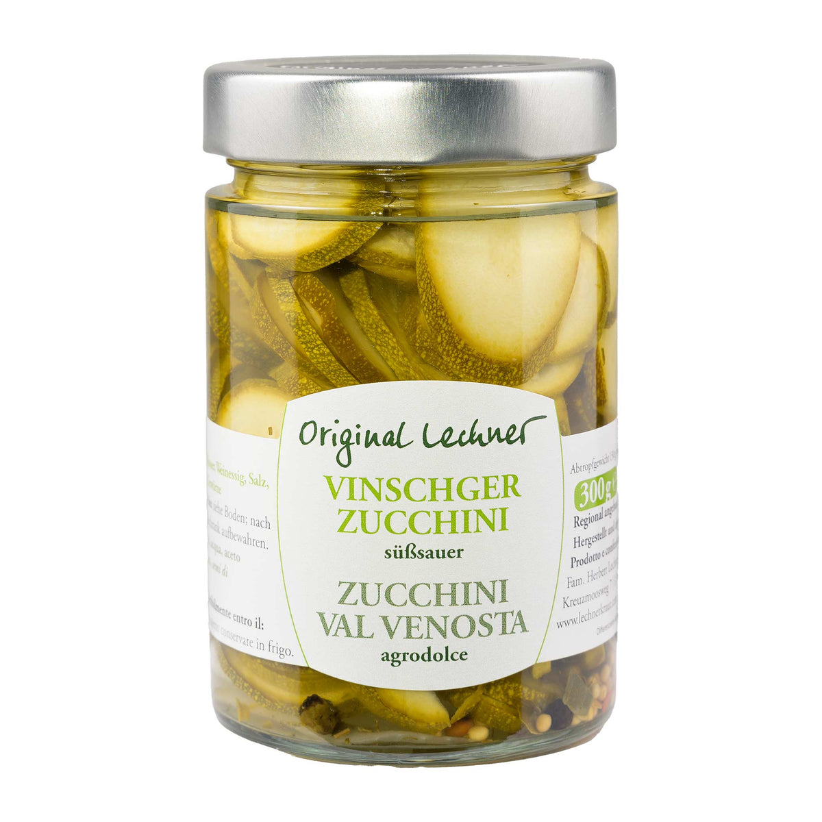 Lechner Vinschger Zucchini süß-sauer 300g