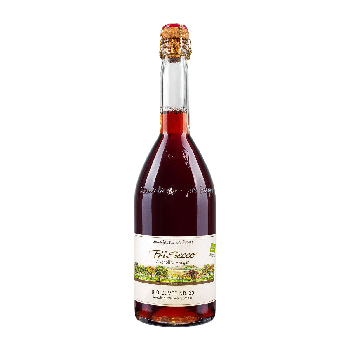 Manufaktur Jörg Geiger Prisecco Cuvée Nr. 20 Mostbirne Wacholder Schlehe alkoholfrei [BIO]