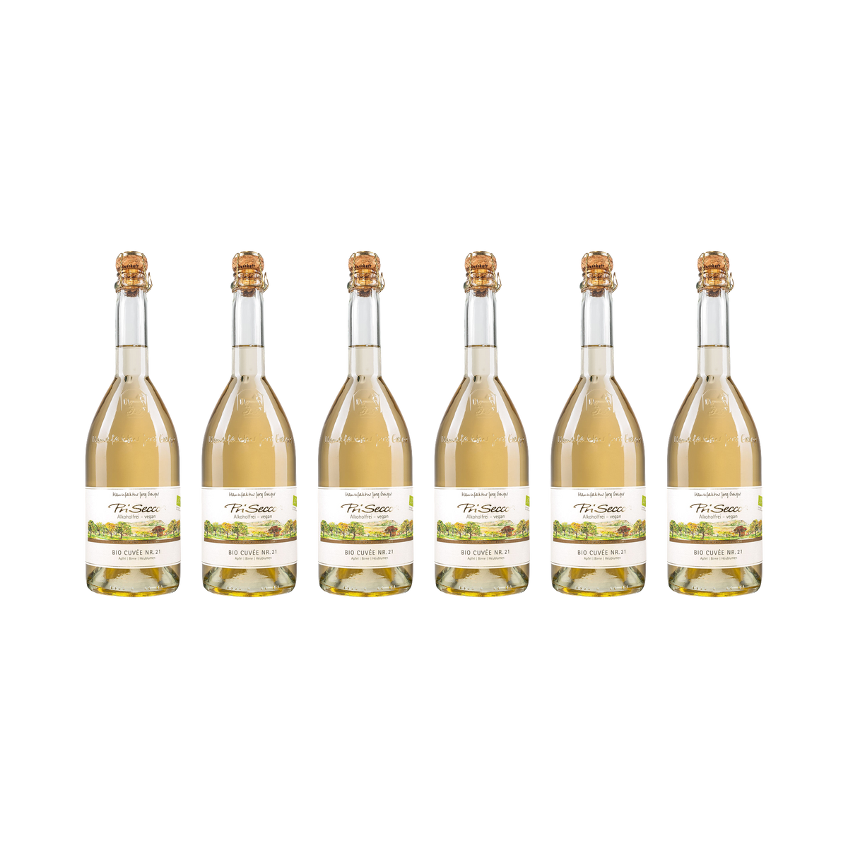 Prisecco Cuvée Nr. 21 – alkoholfrei – 6× 750 ml
