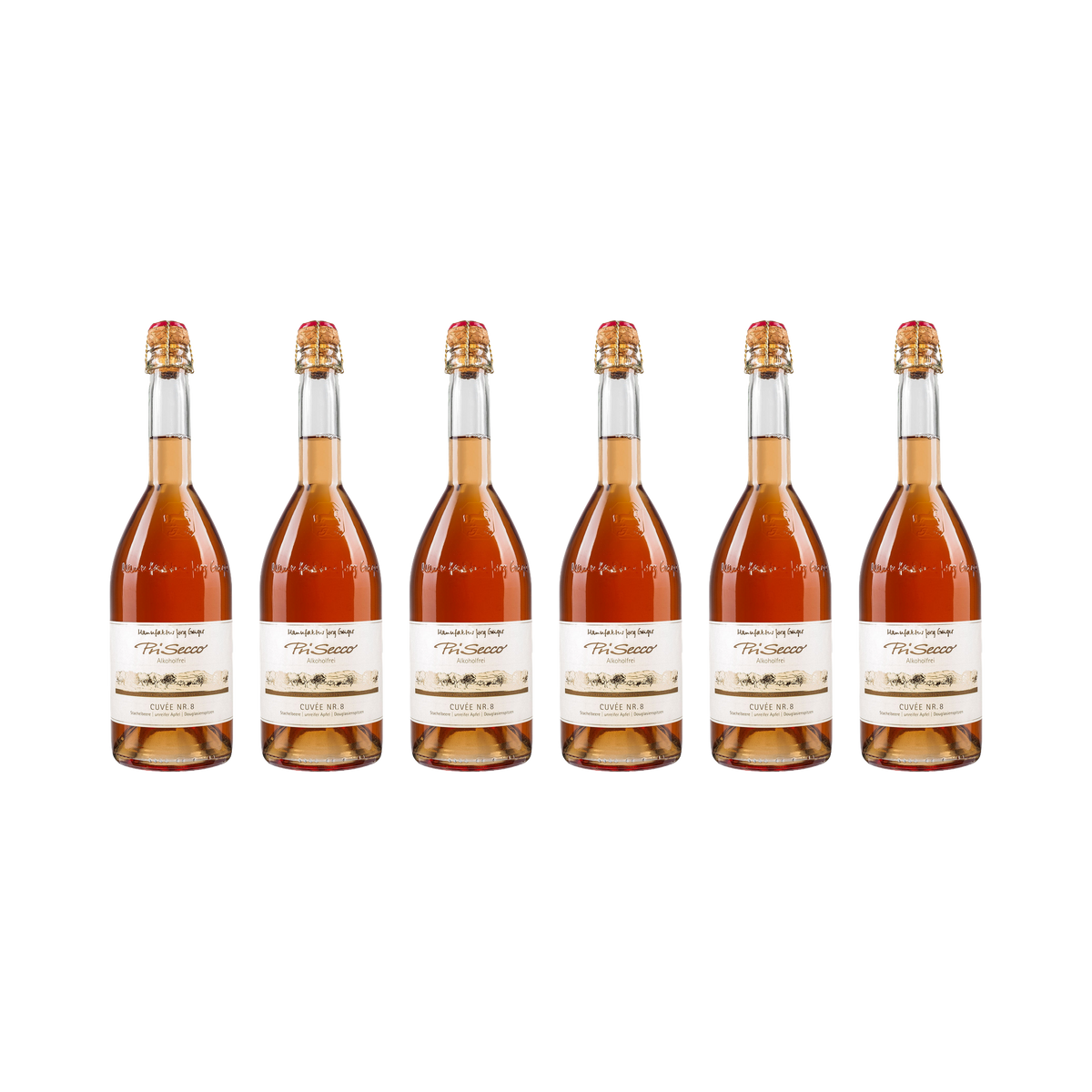 Prisecco Cuvée Nr. 8 – alkoholfrei – 6× 750 ml