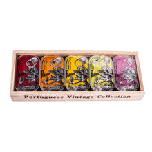 Porthos Sardinendosen Geschenk in Holzkiste 5 x 125g