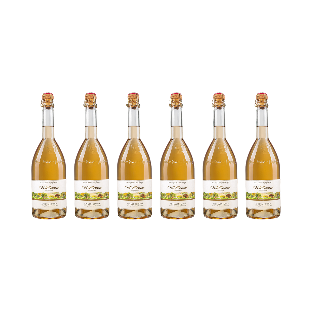 Prisecco – Apfelsinfonie – alkoholfrei – 6× 750 ml