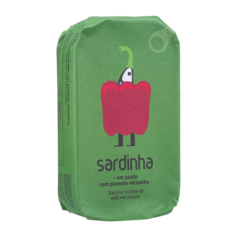 Sardinha Sardinen mit Paprika in Olivenöl