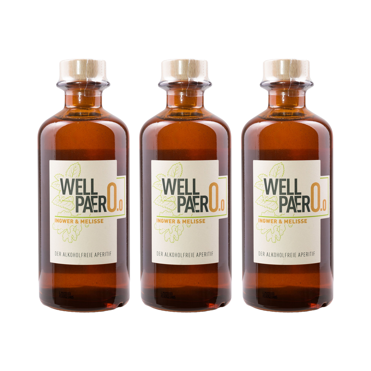 Wellpaero Ingwer Melisse – alkoholfrei – 3× 350 ml