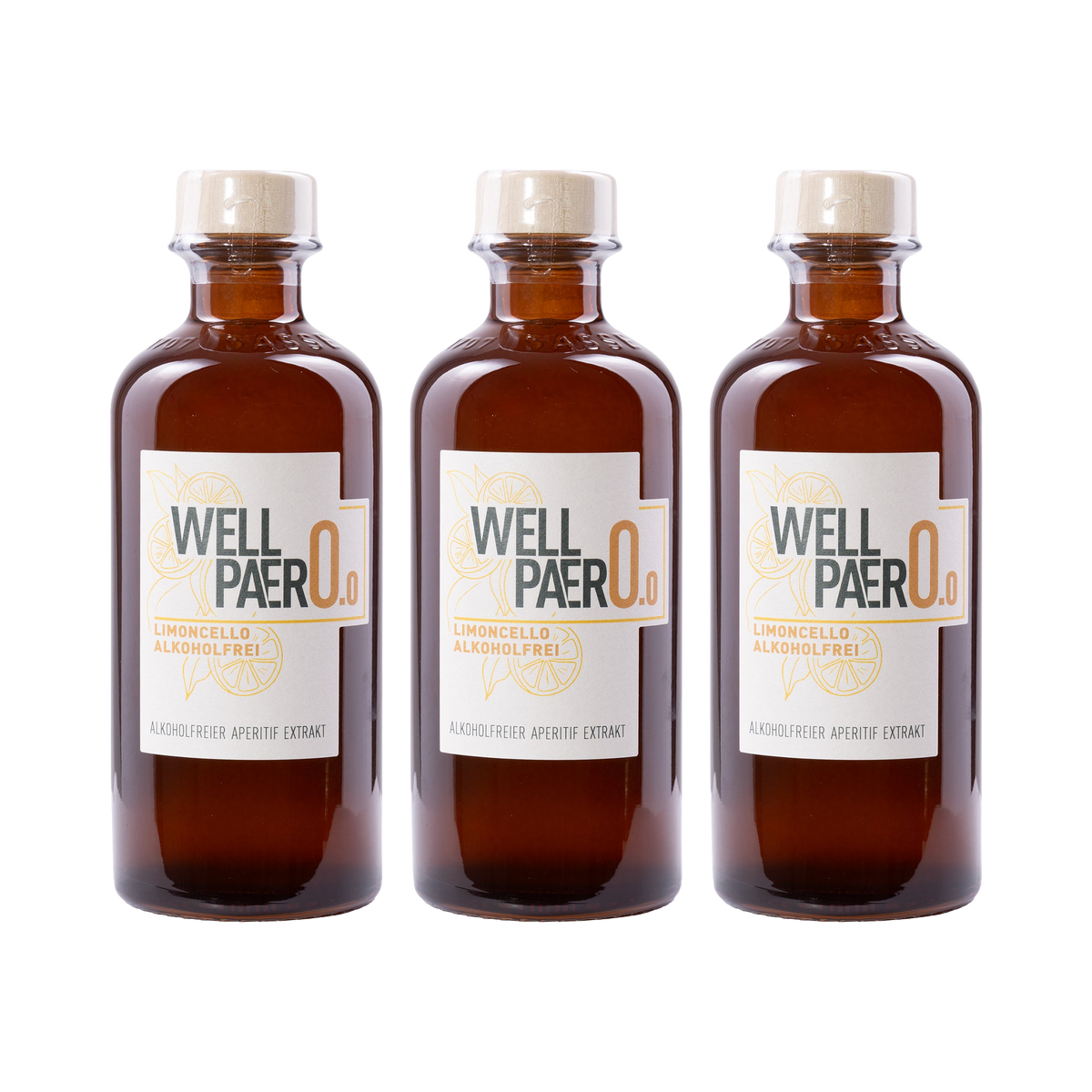 Wellpaero Limoncello – alkoholfrei – 3× 350 ml