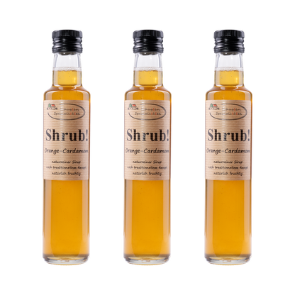 Shrub Orange-Cardamom Sirup – 3× 250 ml