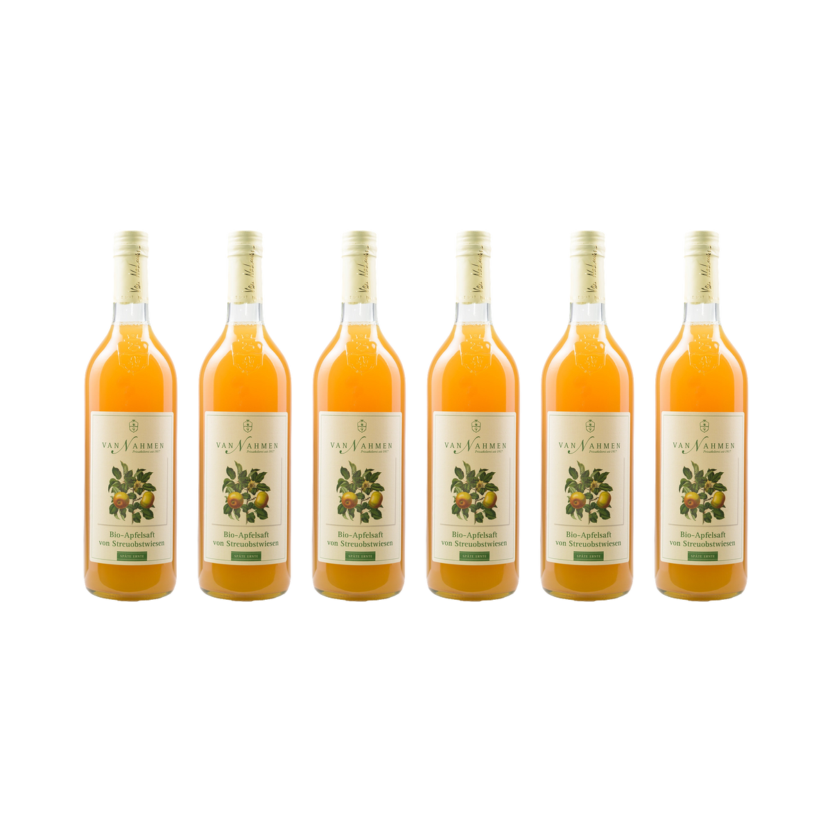Bio Apfelsaft von Streuobstwiesen – 6× 750 ml