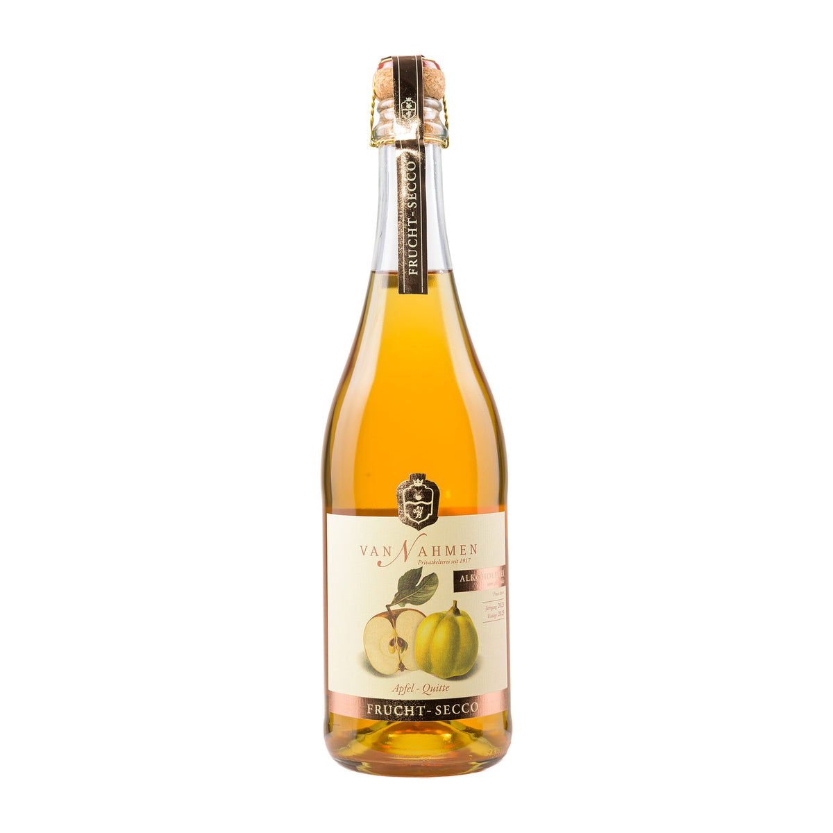 van Nahmen Frucht-Secco Apfel-Quitte alkoholfrei