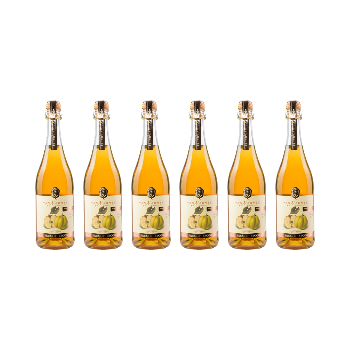 Frucht-Secco Apfel-Quitte – alkoholfrei – 6× 750 ml