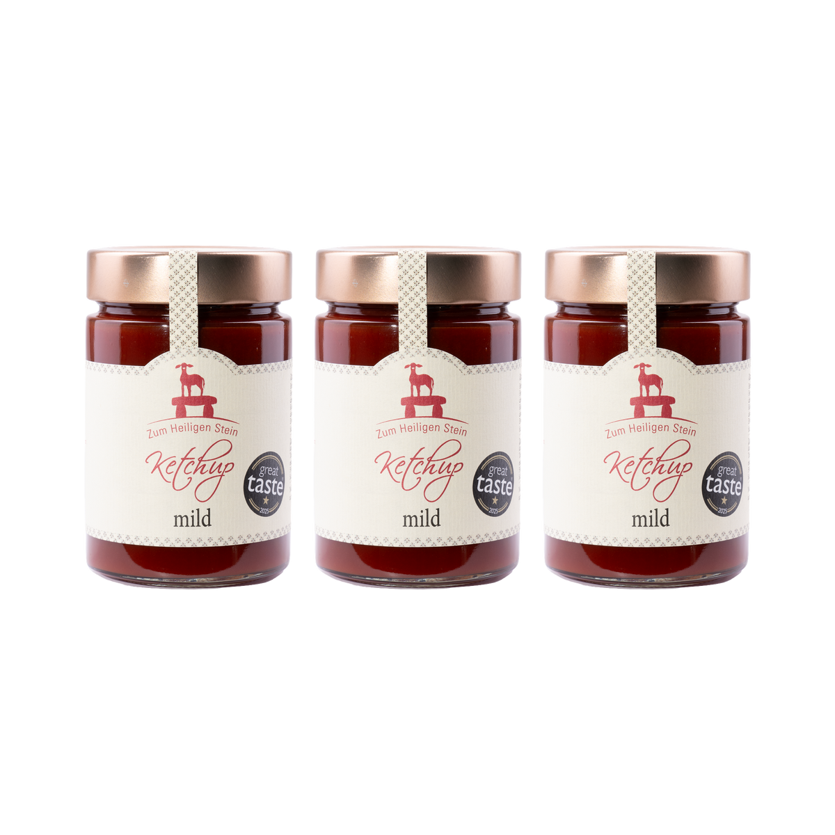 Zum heiligen Stein – Ketchup mild – 3× 400 g