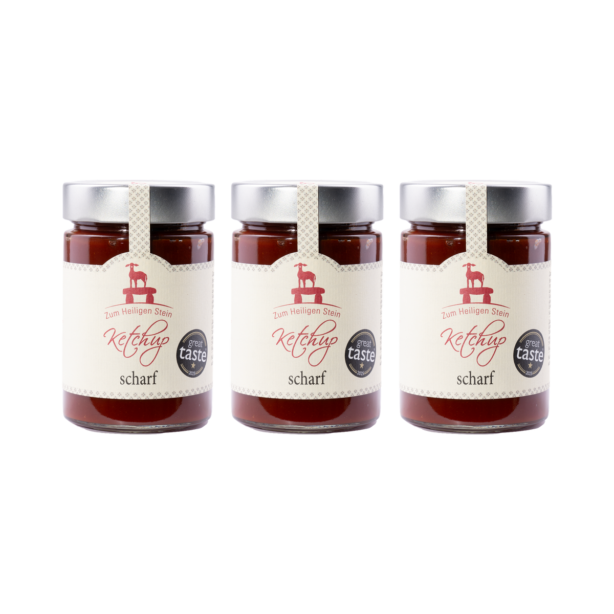 Zum heiligen Stein – Ketchup scharf – 3× 400 g